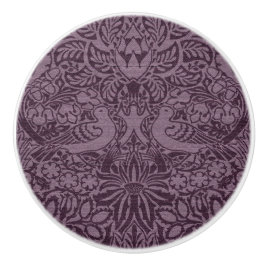 ウィリアム・モリスの鳩とバラ・セラミックのノブ セラミックノブ