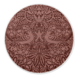 ウィリアム・モリスの鳩とバラ・セラミックのノブ セラミックノブ