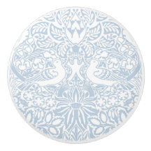 ウィリアム・モリスの鳩とバラ・セラミックのノブ