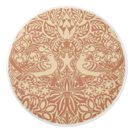 ウィリアム・モリスの鳩とバラ・セラミックのノブ セラミックノブ