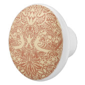 ウィリアム・モリスの鳩とバラ・セラミックのノブ セラミックノブ (右)