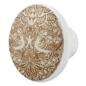 ウィリアム・モリスの鳩とバラ・セラミックのノブ セラミックノブ (右)