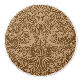 ウィリアム・モリスの鳩とバラ・セラミックのノブ セラミックノブ