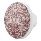 ウィリアム・モリスの鳩とバラ・セラミックのノブ セラミックノブ (右)