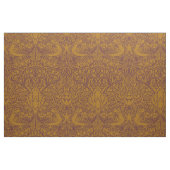 ウィリアム・モリスの鳩とバラ、ダークアンバーズ ファブリック (ファットクウォーター)