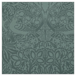 ウィリアム・モリスの鳩とバラ、リーフ・シャドウ・カラー ファブリック