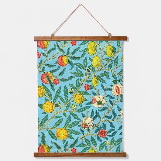 ウィリアム・モリスの4つの果物の有名なパターン 吊り下げ型タペストリー (正面)