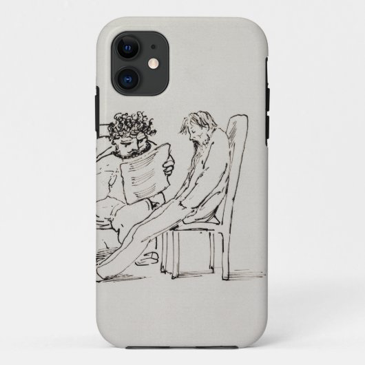 ウィリアム・モリスの(1834-96年の)読書詩歌の漫画 Case-Mate iPhoneケース (裏面)