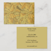 ウィリアム・モリスのAcanthusの壁紙 名刺 (正面/裏面)