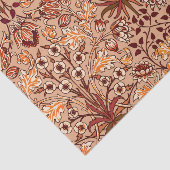 ウィリアム・モリスのHyacinthプリント、ブラウンおよびベージュ色 薄葉紙 (詳細)