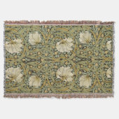 ウィリアム・モリスのPimpernelのヴィンテージのラファエロ前の画家 スローブランケット (正面)