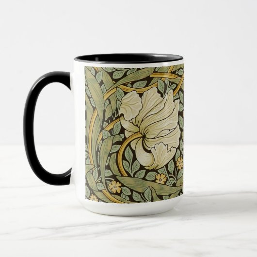 ウィリアム・モリスのPimpernelのヴィンテージのラファエロ前の画家 マグカップ (左)