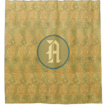 ウィリアム・モリスひまわりシャワーカーテン