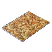 ウィリアム・モリスアカンサス・ブラウン紅葉 ノートブック (左側)