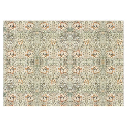 ウィリアム・モリスアンティークハニーサックルクラシックフローラ テーブルクロス (正面(横))