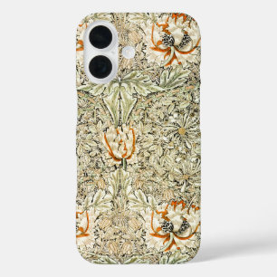 ウィリアム・モリスアンティークハニーサックルクラシックフローラ iPhone 16ケース