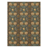 ウィリアム・モリスアンティークハニーサックルフローラルパターン テーブルクロス (正面)