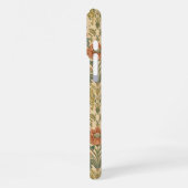 ウィリアム・モリスアンティークハニーサックルフローラルパターン iPhoneケース (左側面)