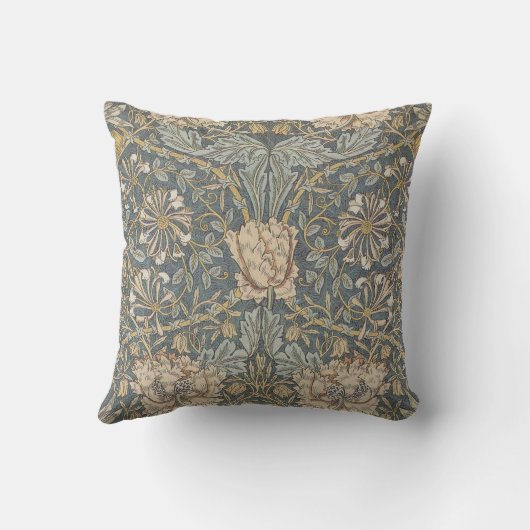 ウィリアム・モリスアールヌーボーの枕 クッション (裏面)