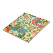 ウィリアム*モリスアールヌーボーグリーンブルーピンク タイル (側面)