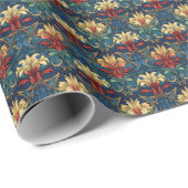 ウィリアム・モリスアールヌーボースタイル模様 ラッピングペーパー (ロールコーナー)