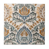 ウィリアム・モリスアールヌーボーフローラビクトリアンレプロ タイル (正面)