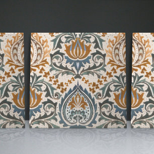 ウィリアム・モリスアールヌーボーフローラビクトリアンレプロ タイル