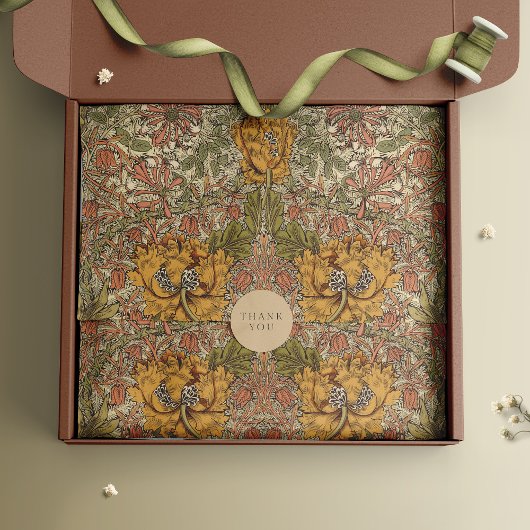 ウィリアム・モリスアールヌーボーヴィンテージフローラ 薄葉紙