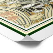 ウィリアム・モリスアールヌーボー11 x 14プリント ポスター (角)