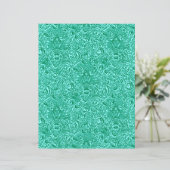 ウィリアム・モリスインディアン、ターコイズ&ライトアクア (スタンド正面)