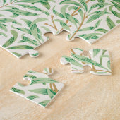 ウィリアム・モリスウィロー・バウ。ヴィンテージ緑 ジグソーパズル (側面)