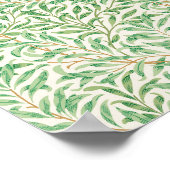 ウィリアム・モリスウィロー・バウ。ヴィンテージ緑 ポスター (角)