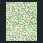 ウィリアム・モリスウィロー・バウ。ヴィンテージ緑 ポスター<br><div class="desc">ウィリアム・モリス「ウィロー・バウ」のポスター。緑の葉のパターン</div>