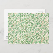 ウィリアム・モリスウィロー・バウ。ヴィンテージ緑 ポストカード (正面/裏面)