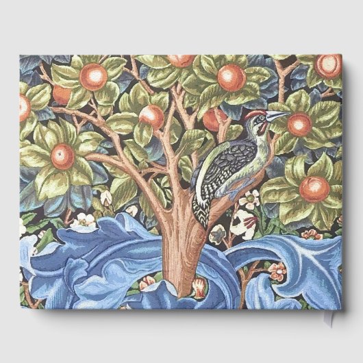 ウィリアム・モリスウッドペッカータペストリーフローラヴィンテージ ゲストブック (裏面)