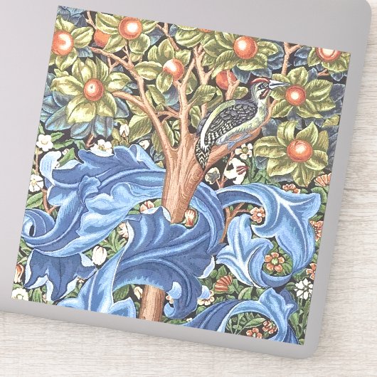 ウィリアム・モリスウッドペッカータペストリーフローラヴィンテージ シール (詳細)