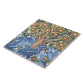 ウィリアム・モリスウッドペッカータペストリーフローラヴィンテージ タイル (側面)