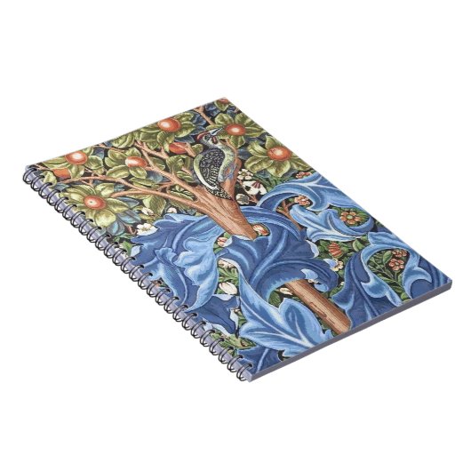 ウィリアム・モリスウッドペッカータペストリーフローラヴィンテージ ノートブック (右側)
