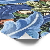 ウィリアム・モリスウッドペッカータペストリーフローラヴィンテージ ポスター (コーナー)