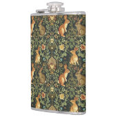 ウィリアム・モリスウッドランドフローラウサギのクリスマス フラスク (左)