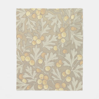 ウィリアム・モリスオークアンドアコーンフリース 空白の フリースブランケット