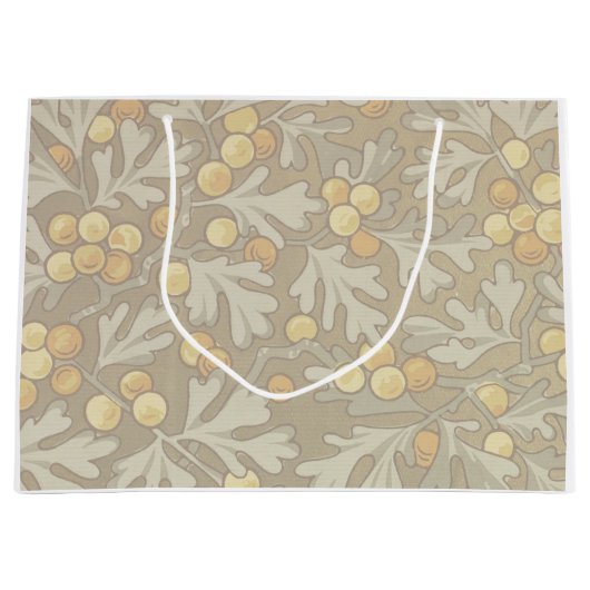 ウィリアム・モリスオークアンドアコーン抱き枕 ラージペーパーバッグ (正面)