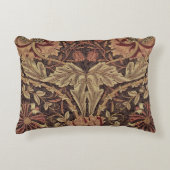 ウィリアム・モリスクラシックハニーサックル英美術 アクセントクッション (正面)