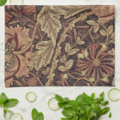 ウィリアム・モリスクラシックハニーサックル英美術 キッチンタオル (折り畳み)