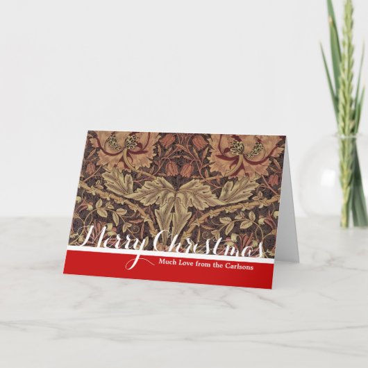 ウィリアム・モリスクラシックハニーサックル英美術 シーズンカード (正面)