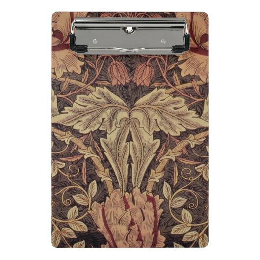 ウィリアム・モリスクラシックハニーサックル英美術 ミニクリップボード (正面)