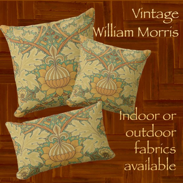 ウィリアム・モリスクラシックフローラ アウトドアクッション (Classic and timeless. William Morris.)