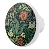 ウィリアム・モリスコンプトン花のアールヌーボーのパターン セラミックノブ (右)