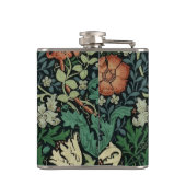 ウィリアム・モリスコンプトン花のアールヌーボーのパターン フラスク (裏面)