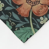 ウィリアム・モリスコンプトン花のアールヌーボーのパターン フリースブランケット (角)